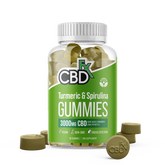 Gummies - Turmeric & Spirulina - 60ct Bottle - 3000mg - EROS NECTAR